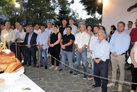 Ο Δήμαρχος Πύλης Κώστας Μαράβας στο Κοτρώνι για τον Εσπερινό της Αγίας Παρασκευής